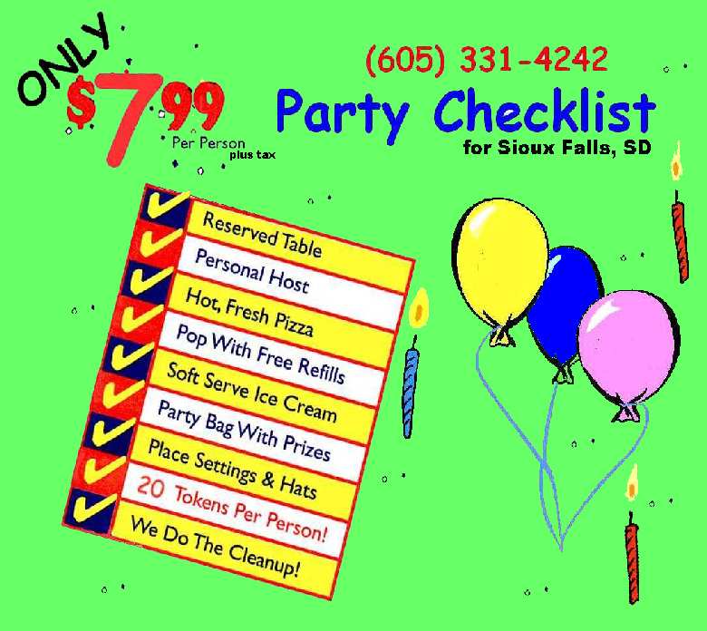 Birthday Party Checklist
